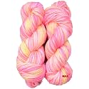 M.G New Orange (200 gm) Wool Hank Hand Knitting Wool/Art Craft Soft Fingering Crochet Hook Yarn, Needle Knitting Yarn Thread dye H