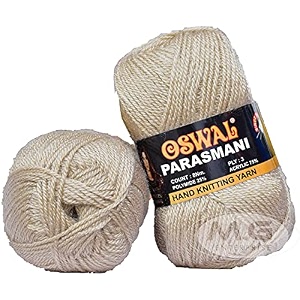 mg enterprise 3 ply knitting yarn wool light skin 400 gms best used with knitting needles crochet needles wool yarn for knitting-qc art-aadj