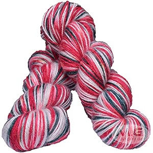 mg enterprise os wal red berry 2 500 gm wool hank hand knitting woolart craft soft fingering crochet hook yarn needle knitting yarn thread dye e