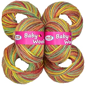 mg enterprise premium wool 100 acrylic wool multi redberry 12 pc baby wool mg wool ball hand knitting woolart craft soft mg fingering crochet hook yar va