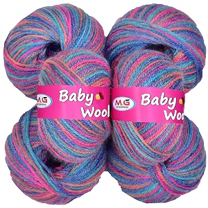mg enterprise premium wool 100 acrylic wool multi primerose 12 pc baby wool mg wool ball hand knitting woolart craft soft mg fingering crochet hook yar bb