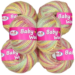 mg enterprise premium wool 100 acrylic wool redberry jannat 14 pc baby wool mg wool ball hand knitting woolart craft soft mg fingering crochet hook yar qg
