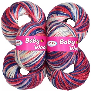mg enterprise premium wool 100 acrylic wool multi mustang 8 pc baby wool mg wool ball hand knitting woolart craft soft mg fingering crochet hook yar zd