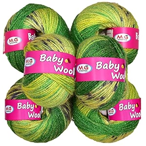 mg enterprise premium wool 100 acrylic wool f- parrot mix 8 pc baby wool mg wool ball hand knitting woolart craft soft mg fingering crochet hook yar tg