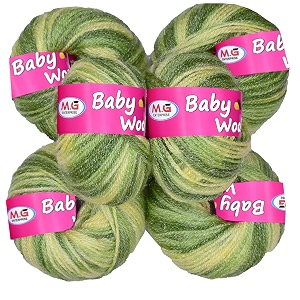 mg enterprise premium wool 100 acrylic wool multi mehndi 12 pc baby wool mg wool ball hand knitting woolart craft soft mg fingering crochet hook yar ja