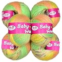 M.G ENTERPRISE Premium Wool 100% Acrylic Wool Apple Green (12 pc) Baby Wool M/G Wool Ball Hand Knitting Wool/Art Craft Soft M/G Fingering Crochet Hook Yar DG