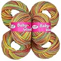 M.G ENTERPRISE Premium Wool 100% Acrylic Wool Multi Redberry (12 pc) Baby Wool M/G Wool Ball Hand Knitting Wool/Art Craft Soft M/G Fingering Crochet Hook Yar VA