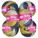 M.G ENTERPRISE Premium Wool 100% Acrylic Wool Bluestone (16 pc) Baby Wool M/G Wool Ball Hand Knitting Wool/Art Craft Soft M/G Fingering Crochet Hook Yar ZF