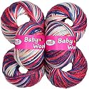 M.G ENTERPRISE Premium Wool 100% Acrylic Wool Multi Mustang (12 pc) Baby Wool M/G Wool Ball Hand Knitting Wool/Art Craft Soft M/G Fingering Crochet Hook Yar BE