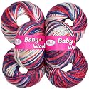 M.G ENTERPRISE Premium Wool 100% Acrylic Wool Multi Mustang (8 pc) Baby Wool M/G Wool Ball Hand Knitting Wool/Art Craft Soft M/G Fingering Crochet Hook Yar ZD