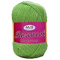 M.G ENTERPRISE Rosewool Apple Green 200 GMS Wool Ball Hand Knitting Wool/Art Craft Soft Fingering Crochet Hook Yarn, Needle Knitting Yarn Thread Dyed- Art-FHI