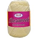 M.G ENTERPRISE Rosewool Cream 200 GMS Wool Ball Hand Knitting Wool/Art Craft Soft Fingering Crochet Hook Yarn, Needle Knitting Yarn Thread Dyed- Art-FHH