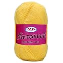 M.G ENTERPRISE Rosewool Dark Cream 200 GMS Wool Ball Hand Knitting Wool/Art Craft Soft Fingering Crochet Hook Yarn, Needle Knitting Yarn Thread Dyed- Art-GJG