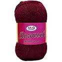M.G ENTERPRISE Rosewool Mehroon 200 GMS Wool Ball Hand Knitting Wool/Art Craft Soft Fingering Crochet Hook Yarn, Needle Knitting Yarn Thread Dyed- Art-FIF