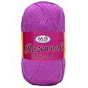 M.G ENTERPRISE Rosewool Purple 200 GMS Wool Ball Hand Knitting Wool/Art Craft Soft Fingering Crochet Hook Yarn, Needle Knitting Yarn Thread Dyed- Art-FII