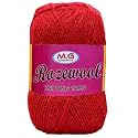M.G ENTERPRISE Rosewool Red 200 GMS Wool Ball Hand Knitting Wool/Art Craft Soft Fingering Crochet Hook Yarn, Needle Knitting Yarn Thread Dyed- Art-GJJ