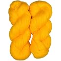 M.G ENTERPRISE Brilon Yellow (200 gm) Wool Hank Hand Knitting Wool/Art Craft Soft Fingering Crochet Hook Yarn, Needle Knitting Yarn Thread dye SA
