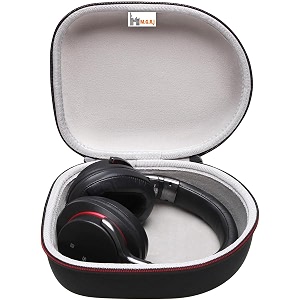 mgrj hard travel carrying headphone case cover for logitech h390 g435 g pro x 2 g733 g432 g935 g pro xjiamqishijabra evolve 65 evolve 40 evolve 20 evolve 10 headset evablack