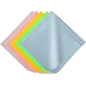 M.G.R.J® Microfiber Cleaning Cloths for Eyeglasses, Camera Lens, Cell Phones, Laptops, LCD TV Screens and More Electronics (6 x 7 Inch) (Multicolor) (Pack of 5)
