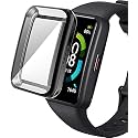M.G.R.J® Soft & Flexible Silicone TPU Full Protection Case Cover for Huawei Band 7 (Black)