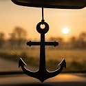 M H Villa Christine Hanging Dream Catcher for Car Decoration Items Interior, Spiritual Car Hanging Accessories Interior Charm, Elegant Feather Car Mirror Hanging Ornament