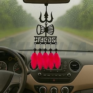 m h villa damru mahakal dream catcher for car spiritual shiva car hanging for positive vibes unique car decoration items interior and stylish car hanging accessories interior gift