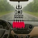 M H Villa Damru Mahakal Dream Catcher for Car, Spiritual Shiva Car Hanging for Positive Vibes, Unique Car Decoration Items Interior and Stylish Car Hanging Accessories Interior Gift