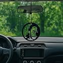 M H Villa Hanuman Ji Car Hanging Dream Catcher for Stylish Car Decoration Items Interior, Handmade Boho Charm Car Hanging Accessories Interior, Feathered Ornament Car Mirror Hanging Gift