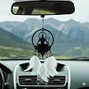 M H Villa Lord Mahadev Dream Catcher for Car, Spiritual Shiva Car Hanging for Positive Vibes, Unique Car Decoration Items Interior and Stylish Car Hanging Accessories Interior Gift