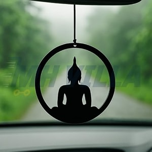 m h villa new buddha car hanging dream catcher for stylish car decoration items interior handmade boho charm car hanging accessories interior feathered ornament car mirror hanging gift