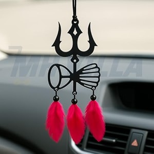 m h villa trishul dream catcher for car spiritual shiva car hanging for positive vibes unique car decoration items interior and stylish car hanging accessories interior gift dn-2