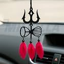 M H Villa Trishul Dream Catcher for Car, Spiritual Shiva Car Hanging for Positive Vibes, Unique Car Decoration Items Interior and Stylish Car Hanging Accessories Interior Gift DN-2