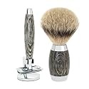 MÜHLE EDITION ANCIENT OAK & SILVER 3-piece Silvertip Badger/Safety Razor Set