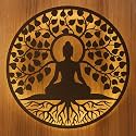 M.K Handicraft Buddha Metal 3D Wall Art