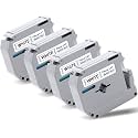 M-K231 Tape Compatible with Brother PT-M95 PTouch Label Maker 4 Pack M231