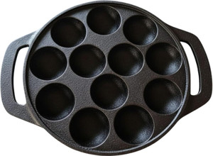 M KHARAVAD 12 Pit Cast Iron Appam