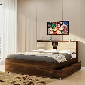 the mm furniture store 1 hunter crest king size bed with headboard and drawer storage 72 x 78 inches