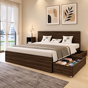 the mm furniture store hunter  king size bed with box storage amp optional side drawer storage  72x78
