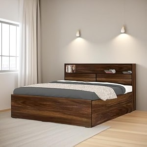 the m m furniture store bed luminous king size bed with left drawer