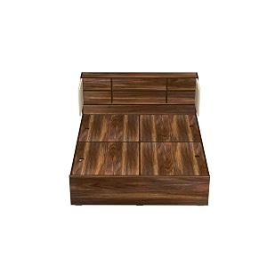 the m m furniture store crescent king size bed with headboard amp box storage  72x78