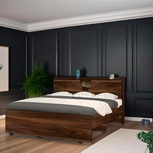 the m m furniture store queen amp king size engineered wood bed with storage options opulex queen bed with box amp headboard storage