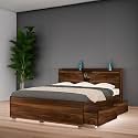The MM Furniture store Hoxton Elite Queen Size Bed with Box &amp; Storage Drawers Option (Left/Right/Both Sides) | 60 x 78 in