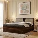 The M M Furniture Store Enigma Queen Size Bed with Headboard &amp; Box Storage – 60x78