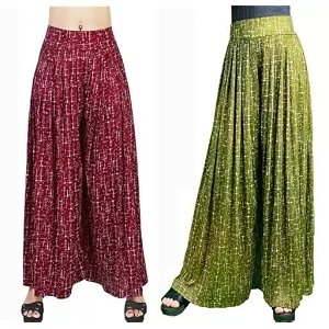 M.M. Textiles Womens Loose Fit Palazzo P01