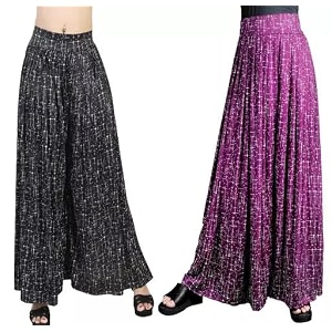 M.M. Textiles Womens Loose Fit Palazzo P01