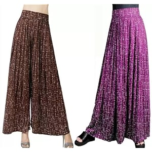 M.M. Textiles Womens Loose Fit Palazzo P01