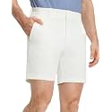 M MAELREG Golf Shorts Men 7 Inch 5 Pockets Cotton Blend Water-Resistant Flat Front Flex Solid Casual Mens Dress Shorts