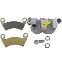M MATI Front Right Brake Caliper with Pads without Mounting Bracket for Polaris MVRS 700 800 4X4 Ranger 500 2X4/4X4 570 CREW 570 Full Size 700 LSV 2010-2012 GEM EM1400 1912124