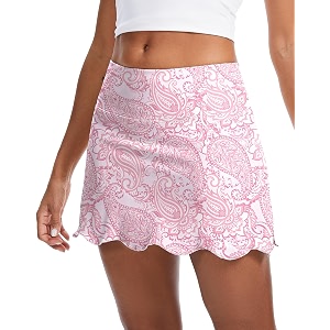 M MOTEEPI 14 inch Scalloped Hem Skorts