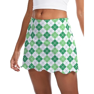 M MOTEEPI 14 inch Scalloped Hem Skorts